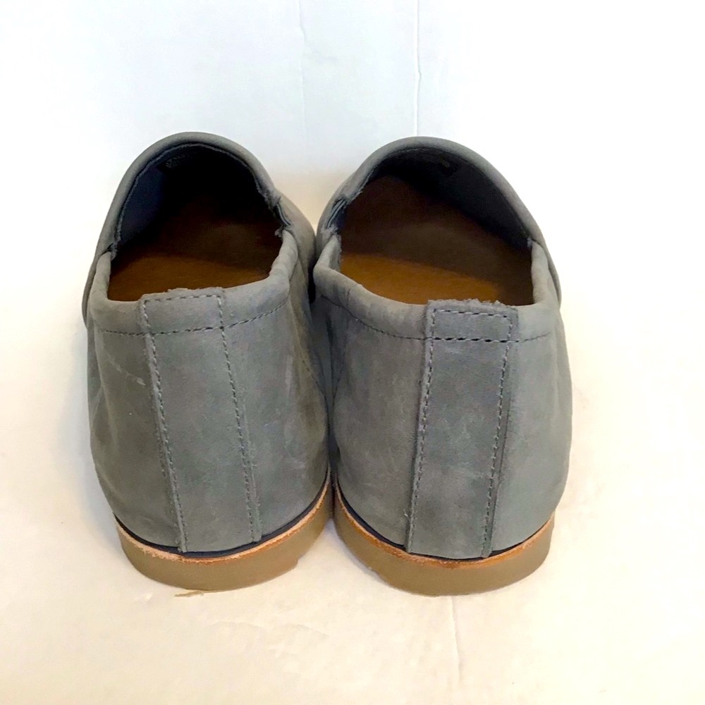 L.L. BEAN Women's SEDONA Nubuck Leather Lakewashed Gray Slipon Loafers 11 NEW - Picture 4 of 6